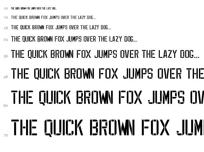 EXP Font font waterfall